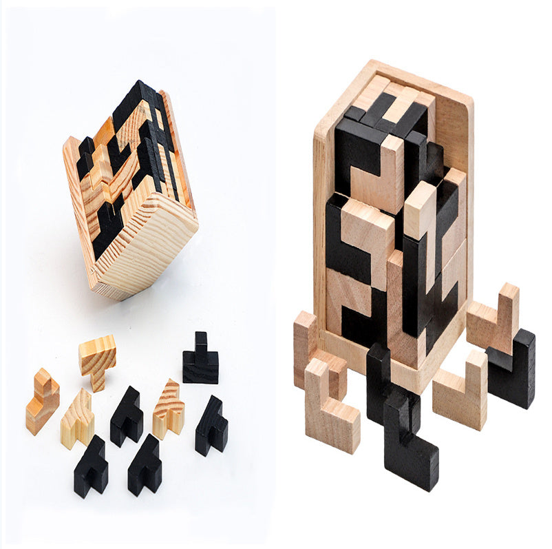 Hot Selling Wooden Puzzle Kongming Lock Luban Lock Toys