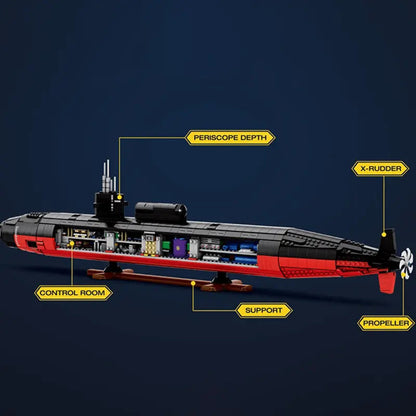 Military Los Angeles-Class SSN Submarine 2987pcs