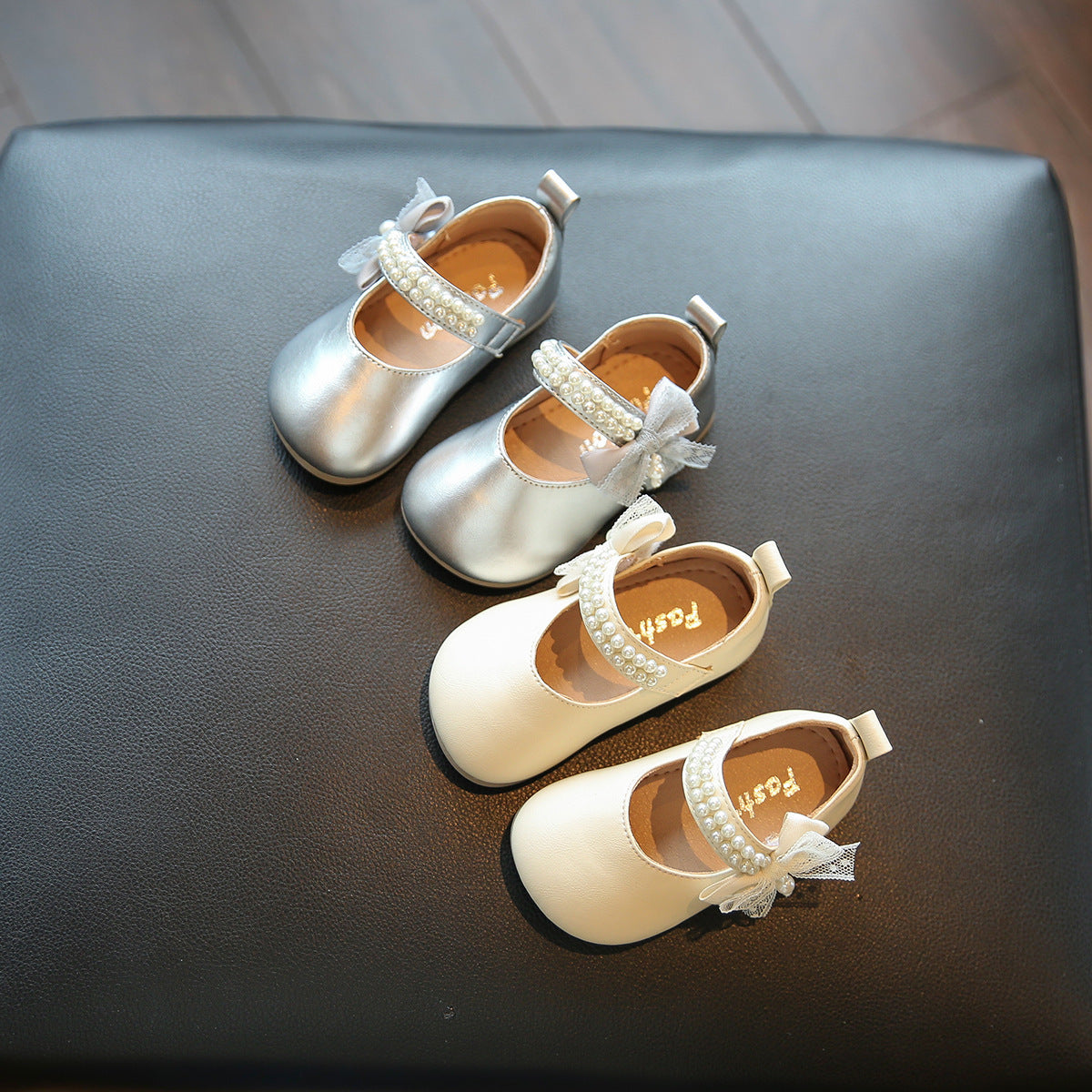 New All-match Bow Princess Square Mouth Pumps Non-slip