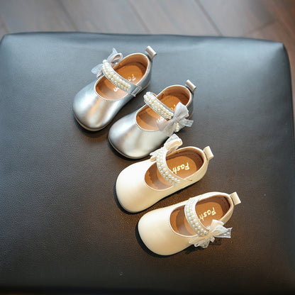 New All-match Bow Princess Square Mouth Pumps Non-slip