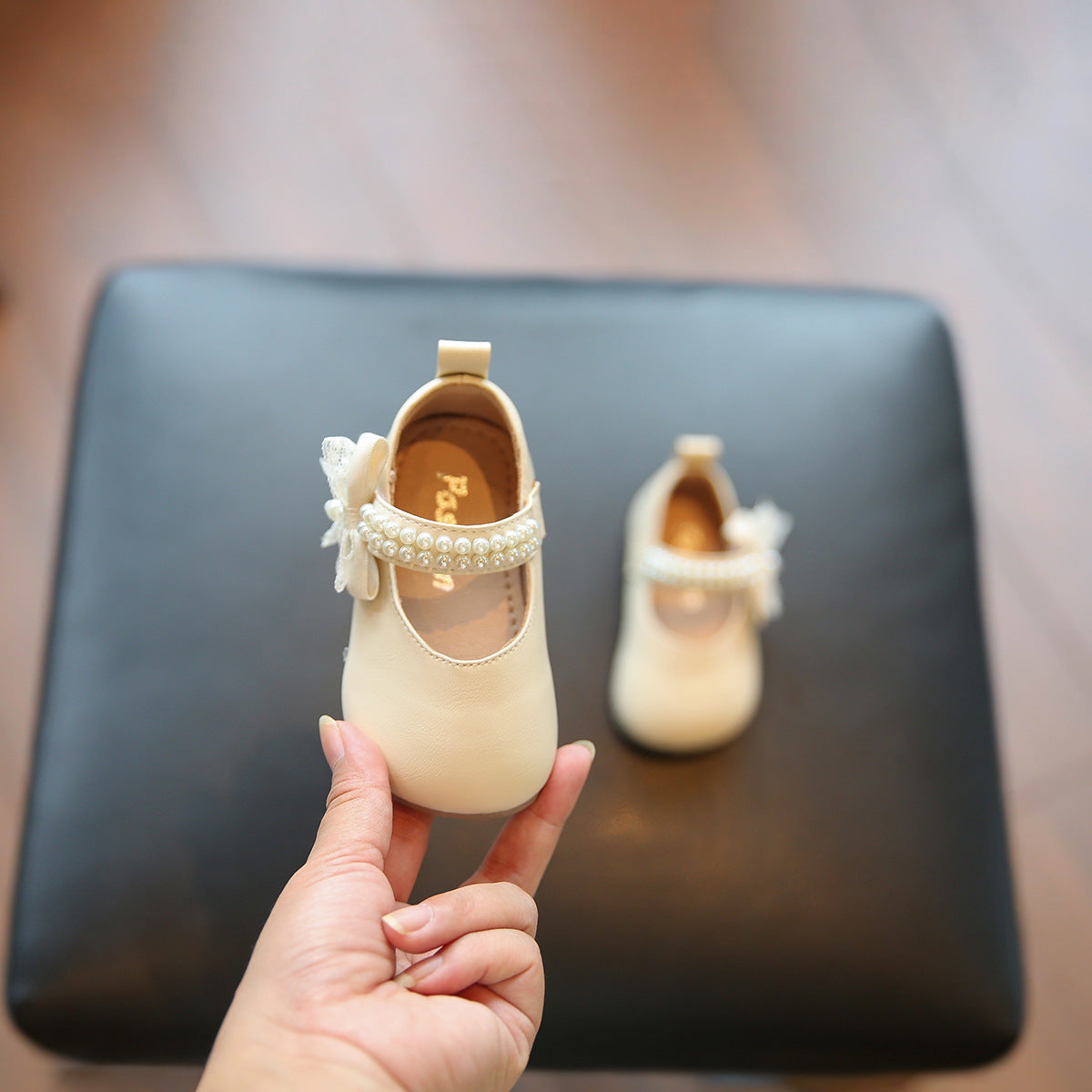 New All-match Bow Princess Square Mouth Pumps Non-slip